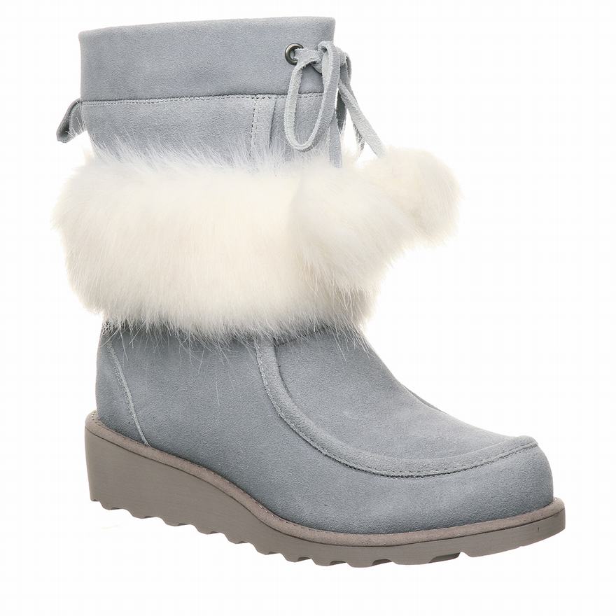 Bearpaw Arden Ankle Boots UK - Women's Boots Blue ||EUKSPD-948||